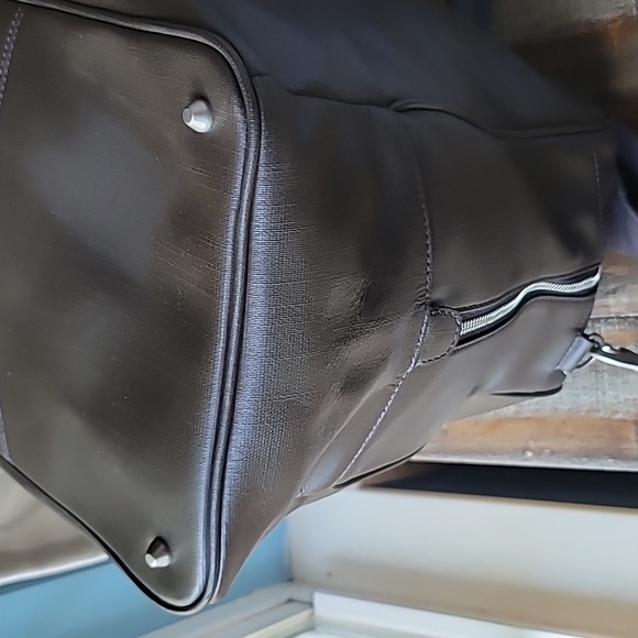 Jack Spade Textured Leather Weekender Duffle - Extra Large - Picture 8 of 16